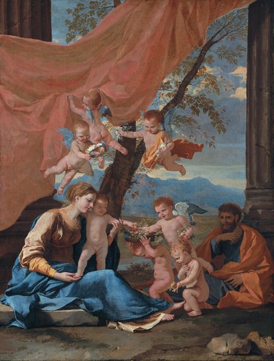 Die Rast auf der Flucht nach Ägypten von Nicolas Poussin